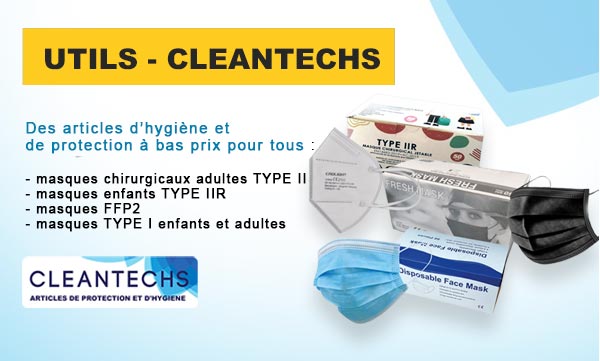 Vente masques FFP2 type 2 et 1